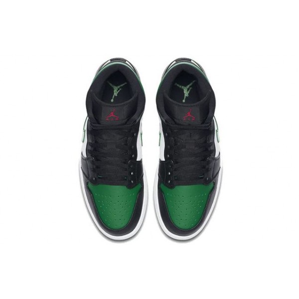 Air Jordan 1 Mid Green Toe 554724-067