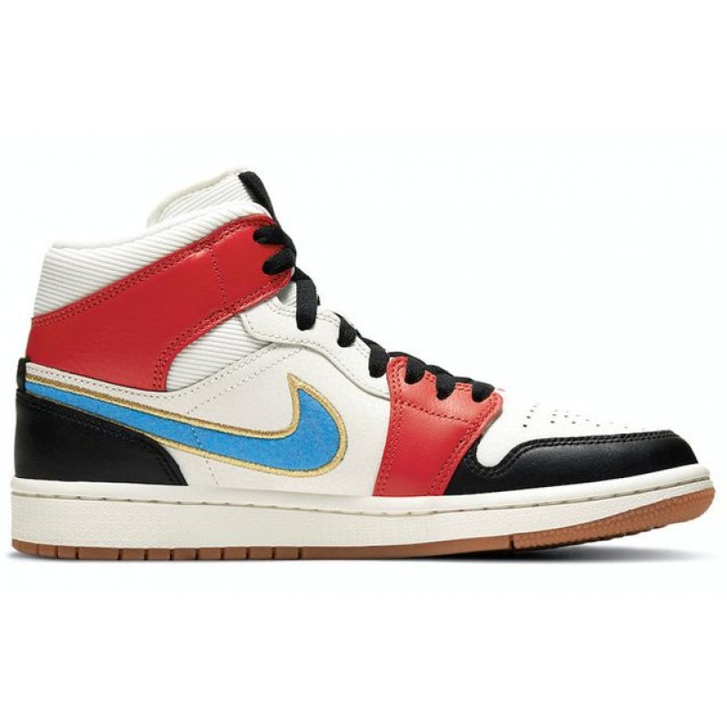 Womens WMNS Air Jordan 1 Mid SE Let(Her)Man DC1426-100