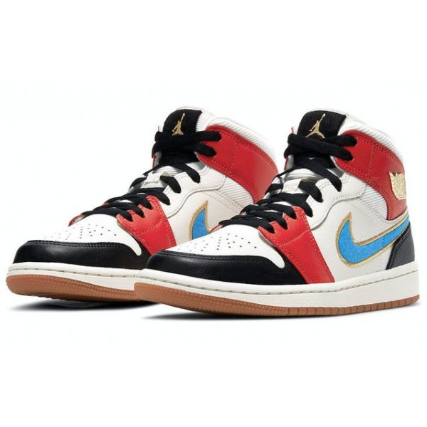 Womens WMNS Air Jordan 1 Mid SE Let(Her)Man DC1426-100