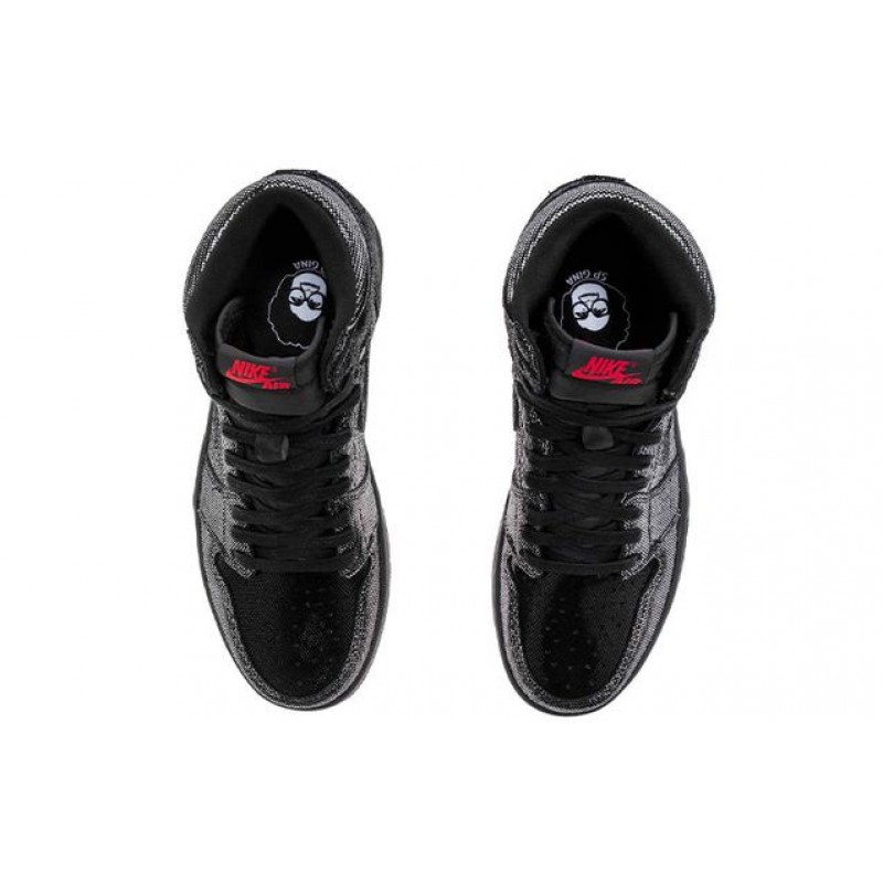 Air Jordan 1 Retro High OG 'SP Gina' Black/Black-White-Varsity Red CD7071-001