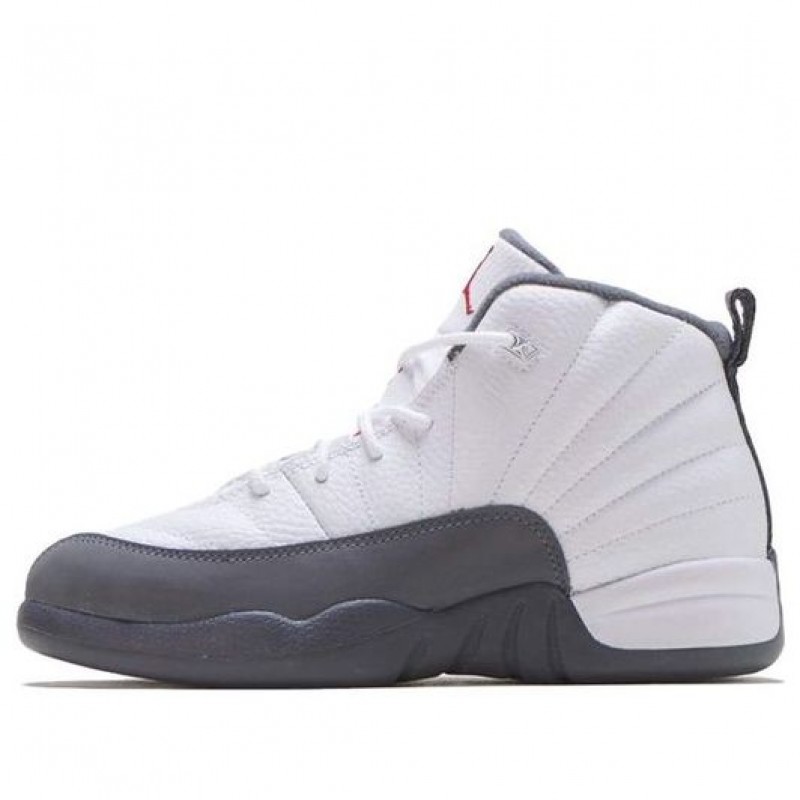 Air Jordan 12 Retro BP 'Dark Grey' White/Dark Grey/Gym Red 151186-160