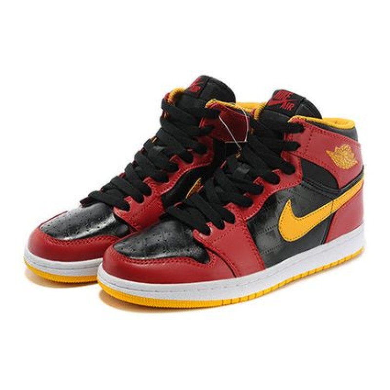 Air Jordan 1 Retro High GS Black Gym Red Gold 575441-017