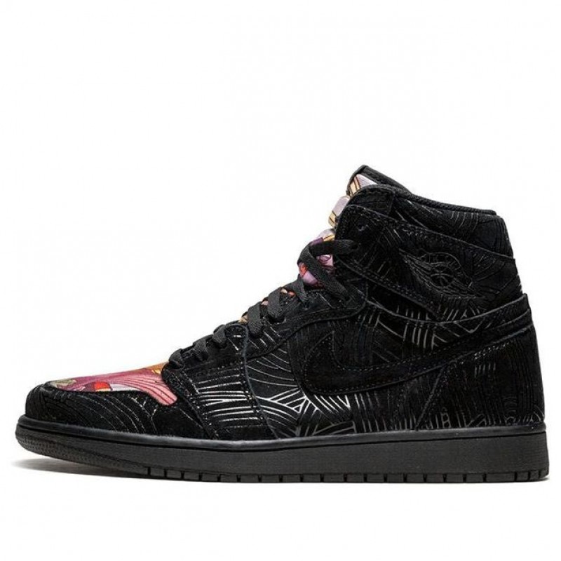 Nike Pomb x Air Jordan 1 Retro High 'Los Primeros' Black/Multi-Color AH7739-001