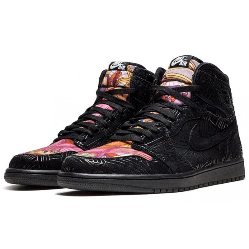 Nike Pomb x Air Jordan 1 Retro High 'Los Primeros' Black/Multi-Color AH7739-001