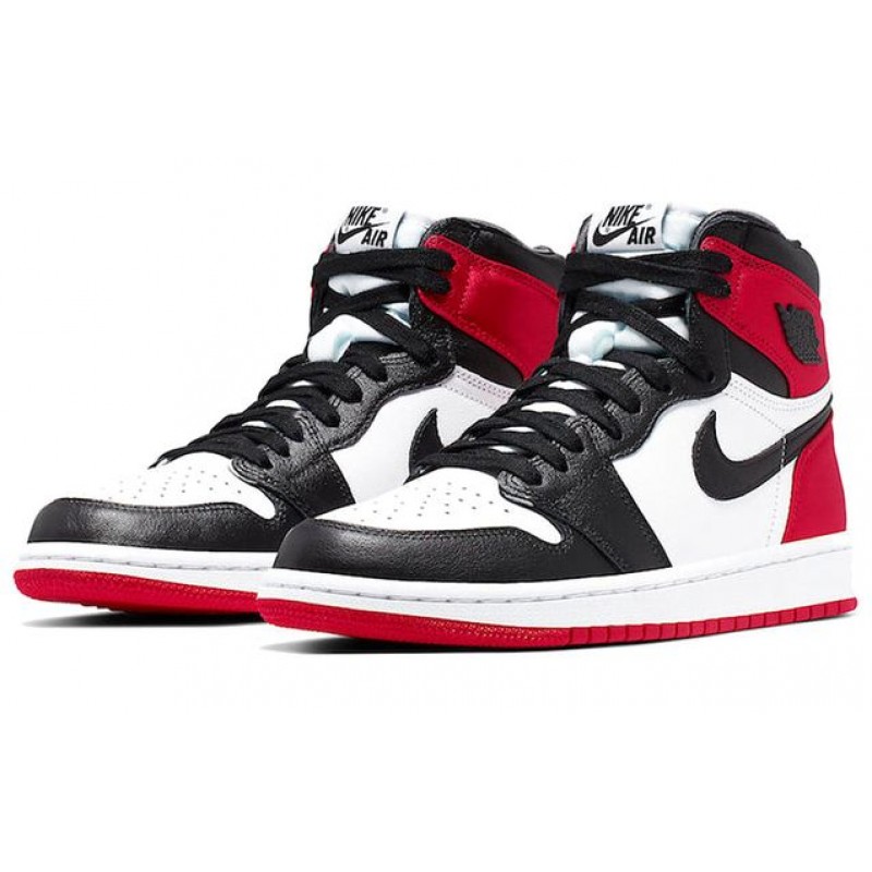 Womens WMNS Air Jordan 1 High OG Satin Black Toe CD0461-016