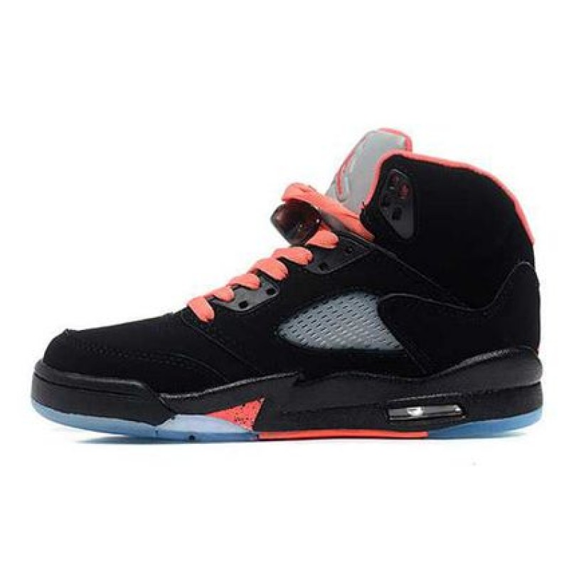 Air Jordan 5 Retro GS Black/Alarming 440892-001