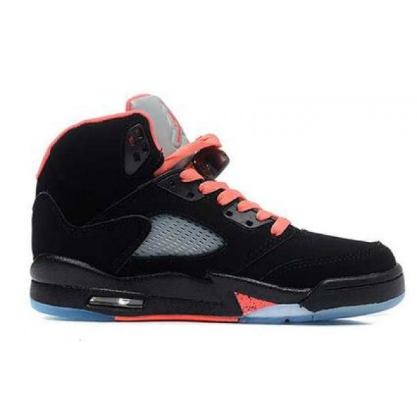 Air Jordan 5 Retro GS Black/Alarming 440892-001