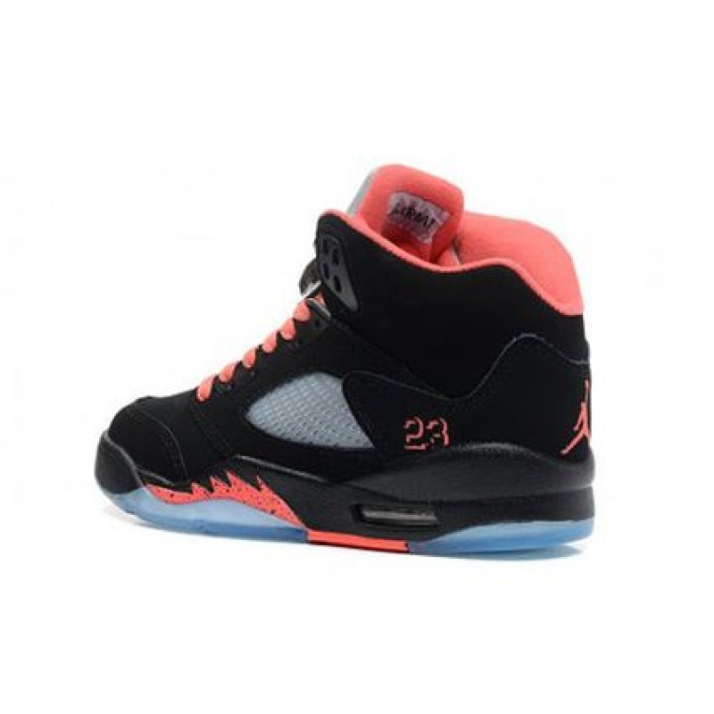 Air Jordan 5 Retro GS Black/Alarming 440892-001