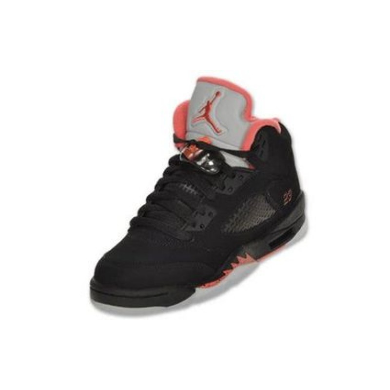 Air Jordan 5 Retro GS Black/Alarming 440892-001