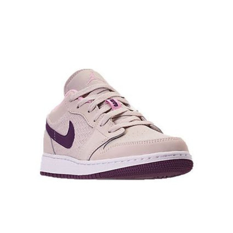 Air Jordan 1 Low'Night Purple' GS Night Purple/Pro Purple-Desert Sand-Light Arctic Pink 554723-500