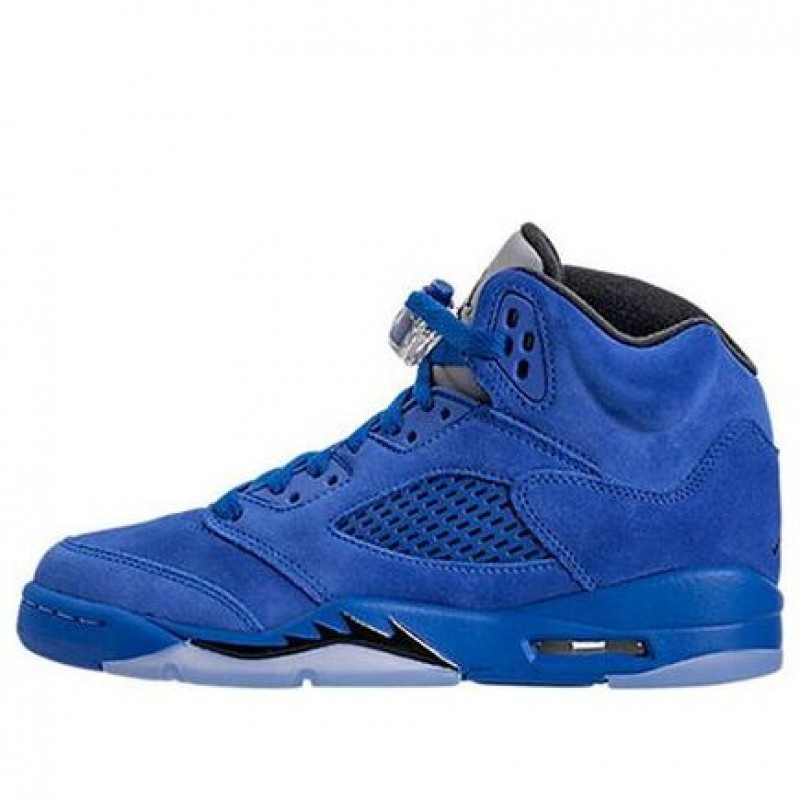 Air Jordan 5 Retro GS Blue Suede 440888-401