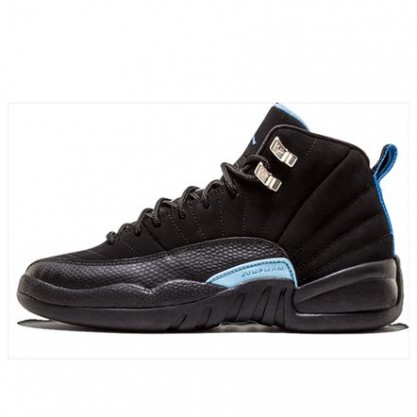 Air Jordan 12 Retro'Nubuck' GS Black/White-University Blue 153265-018