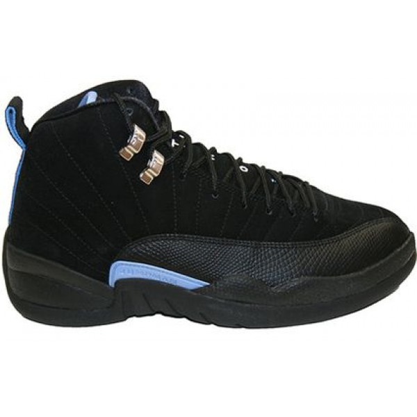 Air Jordan 12 Retro'Nubuck' GS Black/White-University Blue 153265-018