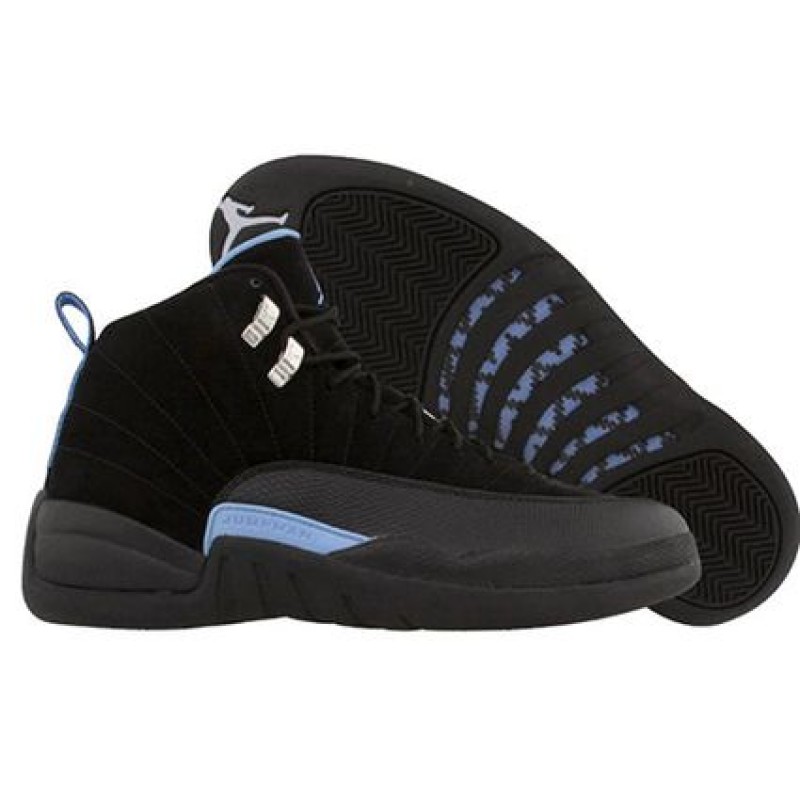 Air Jordan 12 Retro'Nubuck' GS Black/White-University Blue 153265-018