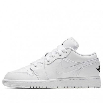 Air Jordan 1 Low GS Triple White 553560-110