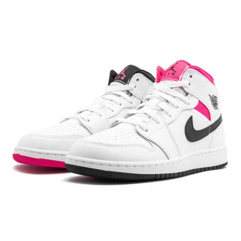 Air Jordan 1 Mid GS White 555112-106