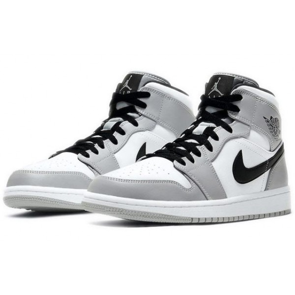 Air Jordan 1 Mid 'Smoke Grey' Light Smoke Grey/Black/White 554724-092