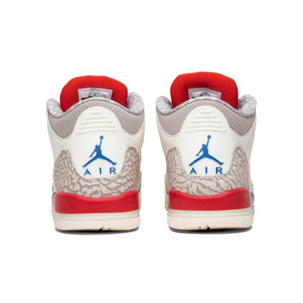 Air Jordan 3 Retro'International Flight' GS Sail/Sport Royal-Fire Red 398614-140