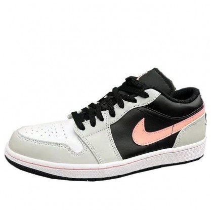 Air Jordan 1 Low Black Grey Pink 553558-062