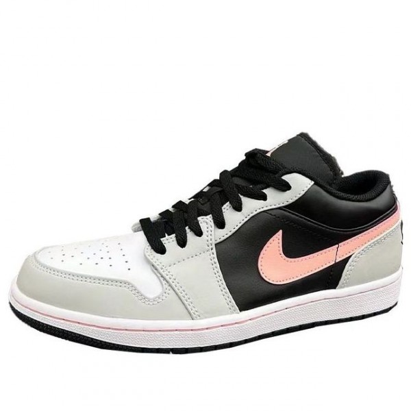 Air Jordan 1 Low Black Grey Pink 553558-062