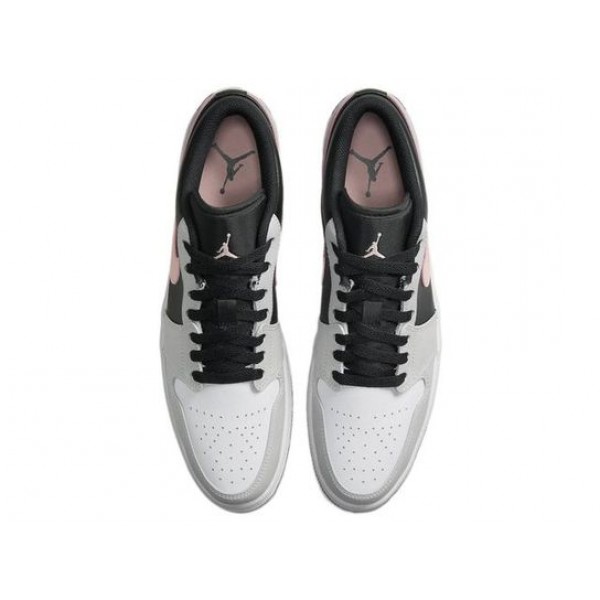 Air Jordan 1 Low Black Grey Pink 553558-062