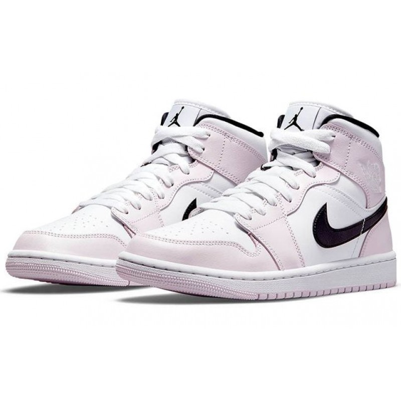 Womens WMNS Air Jordan 1 MId Barely Rose BQ6472-500