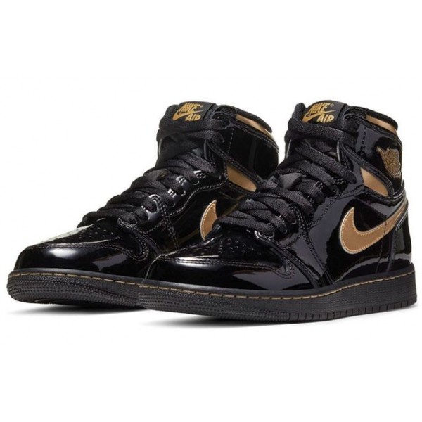 Air Jordan 1 Retro High OG GS 'Black Metallic Gold' Black/Metallic Gold 575441-032