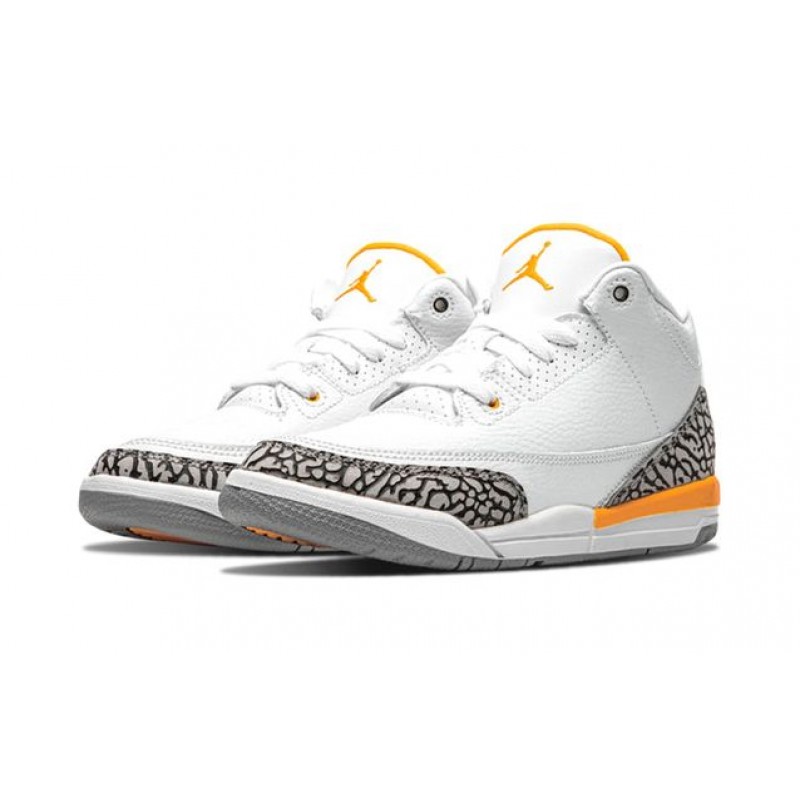 Air Jordan 3 Retro PS 'Laser Orange' White/Laser Orange/Cement Grey/Black 441141-108