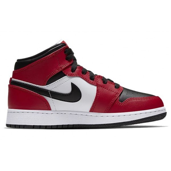 Air Jordan 1 Mid GS Chicago Black Toe 554725-069