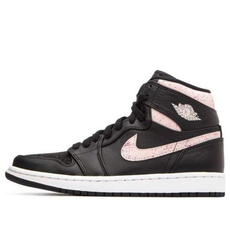 Womens WMNS Air Jordan 1 High PREM Black Silt Red AQ9131-001