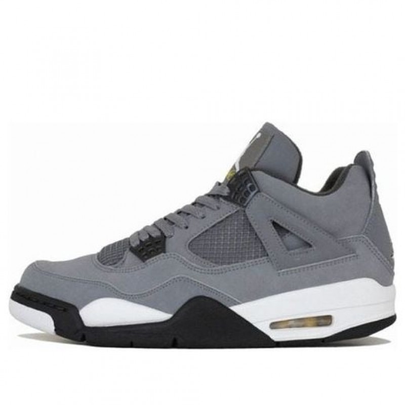 Air Jordan 4 Retro 'Cool Grey' 2004 Cool Grey/Chrome-Dark Charcoal-Varsity Maize 308497-001