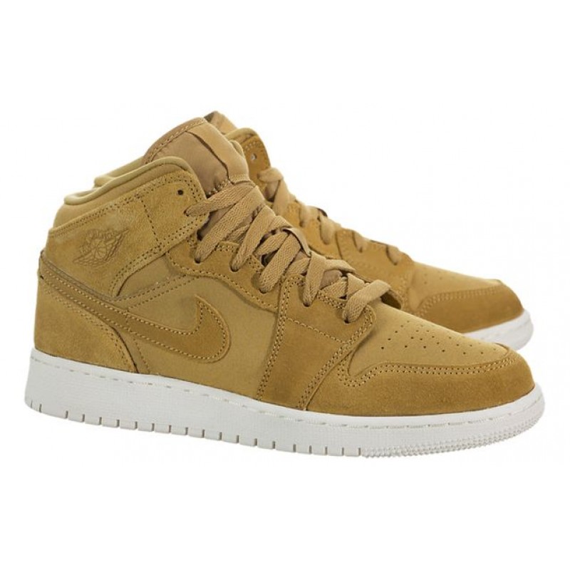 Air Jordan 1 Mid BG GOLDEN HARVEST/SAIL 554725-725