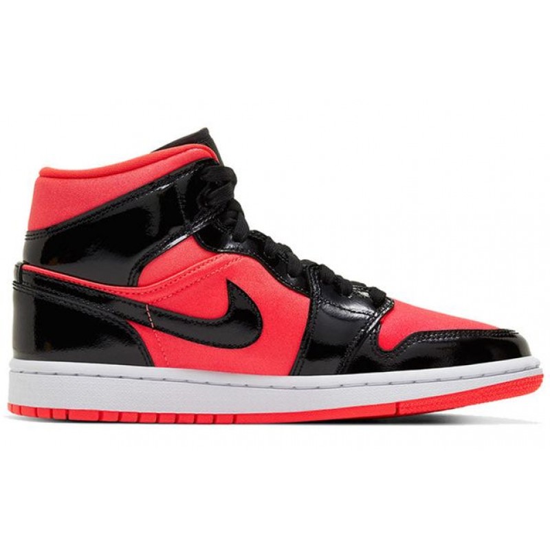 Womens WMNS Air Jordan 1 Mid Bright Crimson BQ6472-600