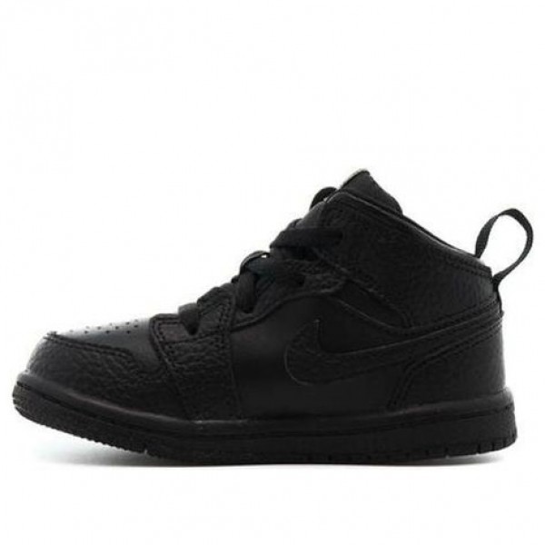 Air Jordan 1 Mid TD 'Triple Black' Black/Black/Black 640735-090