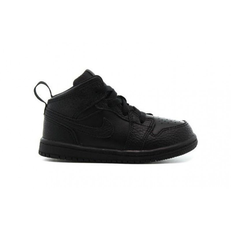 Air Jordan 1 Mid TD 'Triple Black' Black/Black/Black 640735-090