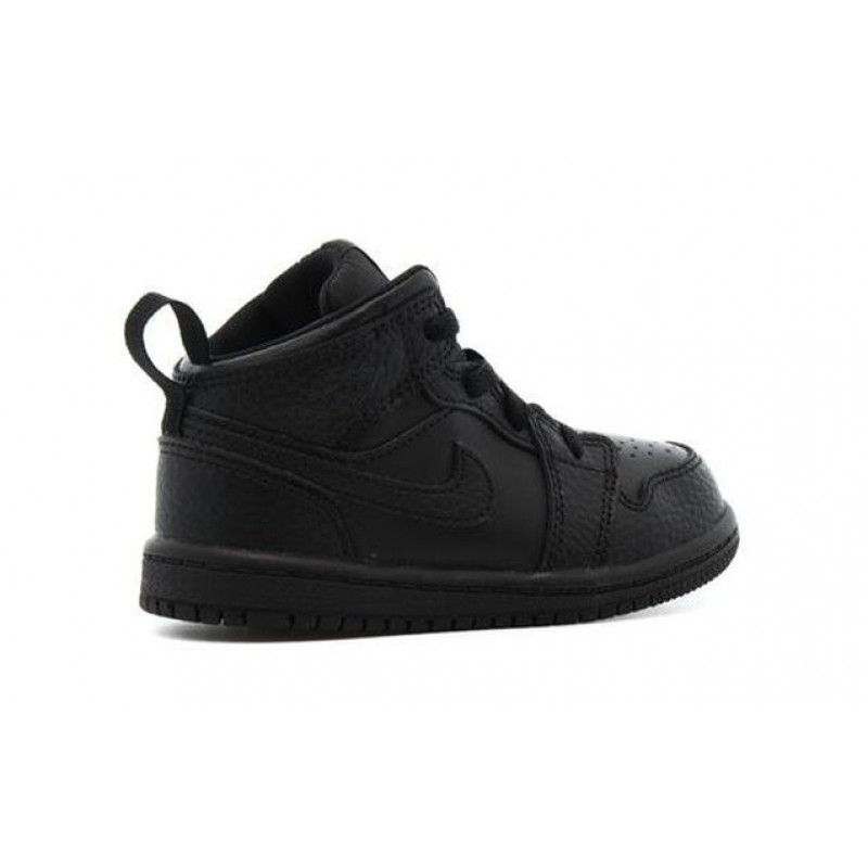 Air Jordan 1 Mid TD 'Triple Black' Black/Black/Black 640735-090