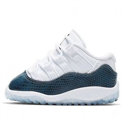 Air Jordan 11 Retro Low TD 'Navy Snakeskin' 2019 White/Black-Navy CD6849-102