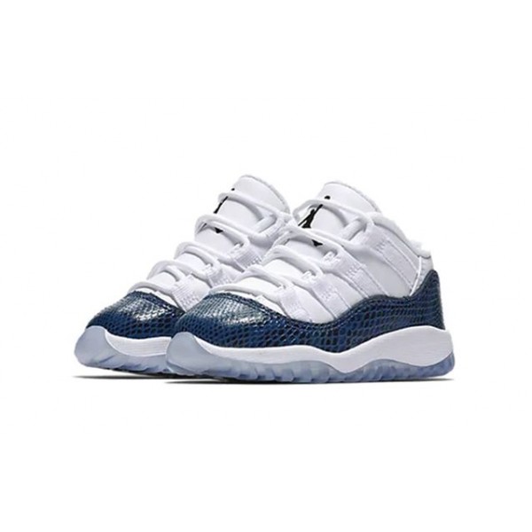 Air Jordan 11 Retro Low TD 'Navy Snakeskin' 2019 White/Black-Navy CD6849-102