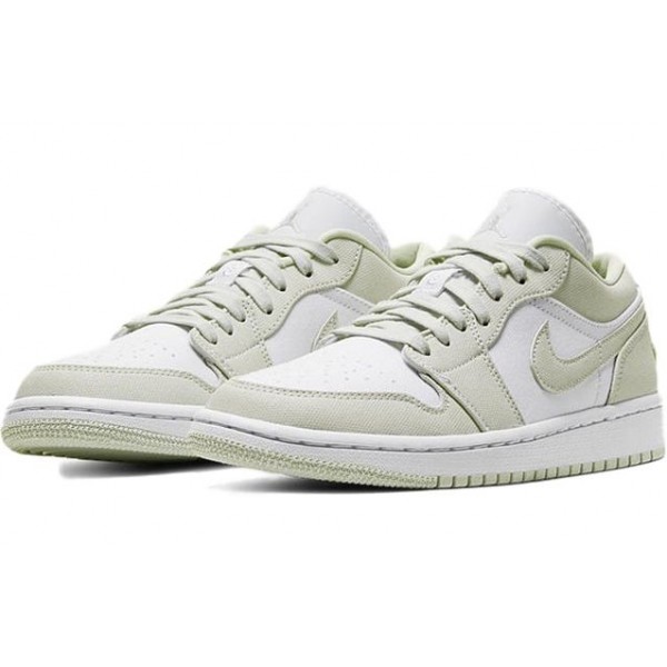 Womens WMNS Air Jordan 1 Low 'Spruce Aura' White/Spruce Aura/Spruce Aura CW1381-003