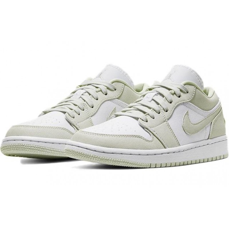 Womens WMNS Air Jordan 1 Low 'Spruce Aura' White/Spruce Aura/Spruce Aura CW1381-003