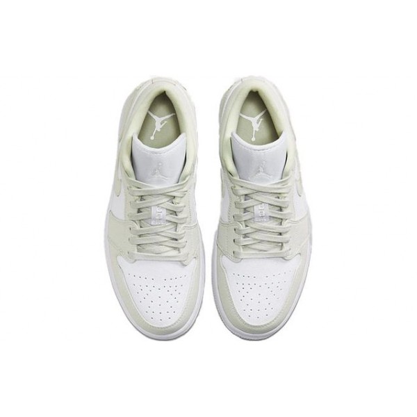 Womens WMNS Air Jordan 1 Low 'Spruce Aura' White/Spruce Aura/Spruce Aura CW1381-003