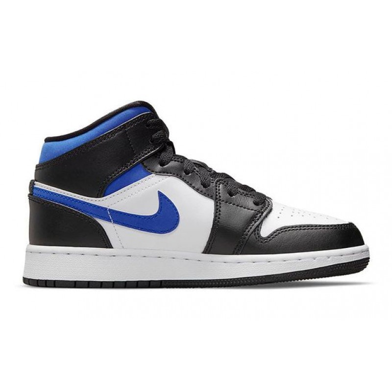 Air Jordan 1 Mid "White Royal" (GS) White Black Racer Blue (GS) 554725-140