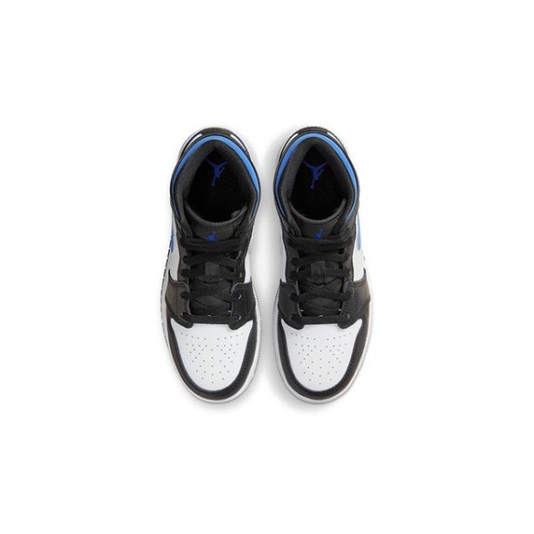 Air Jordan 1 Mid "White Royal" (GS) White Black Racer Blue (GS) 554725-140