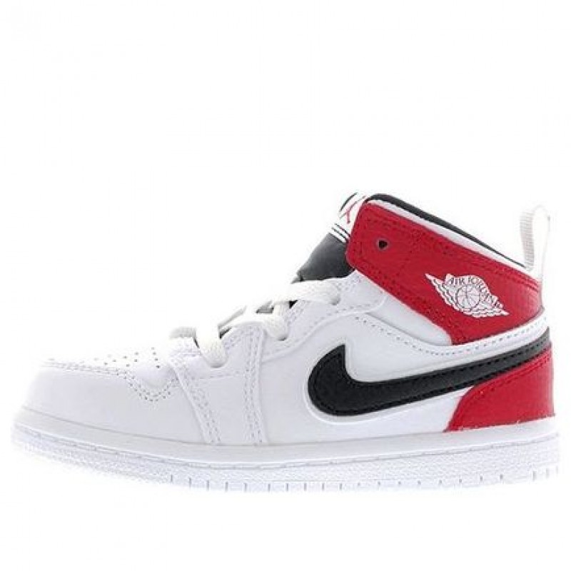 Air Jordan 1 Mid TD 'White Gym Red' White/Black/Gym Red 640735-116