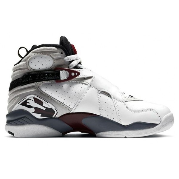 Womens WMNS Air Jordan 8 Retro 'Burgundy' White/Black/Neutral Grey/Hyper Blue CI1236-104