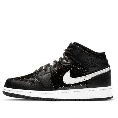 Air Jordan 1 Mid SE GS Black Glitter AV5174-001