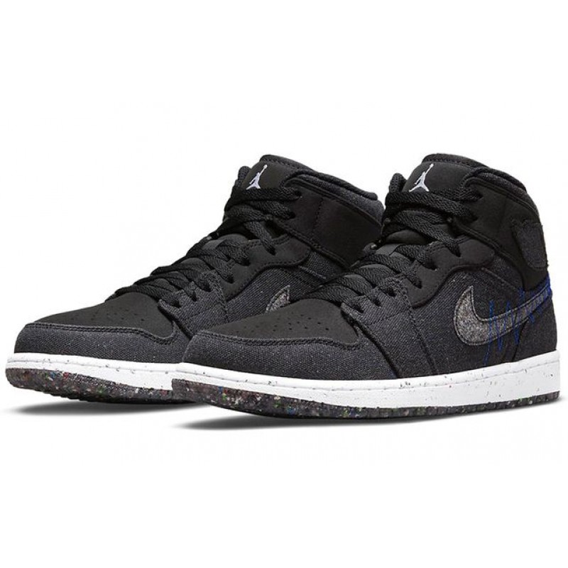 Air Jordan 1 Mid Crater Black Racer Blue DM3529-001