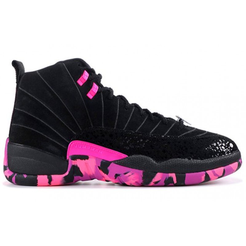 Air Jordan 12 Retro Black Pink Blast AH6987-023