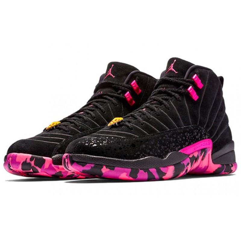 Air Jordan 12 Retro Black Pink Blast AH6987-023