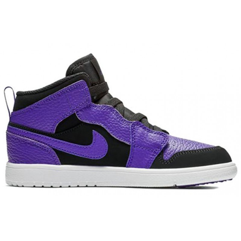 Air Jordan 1 Mid ALT 'Black Concord' (PS) Black/Dark Concord/White AR6351-051